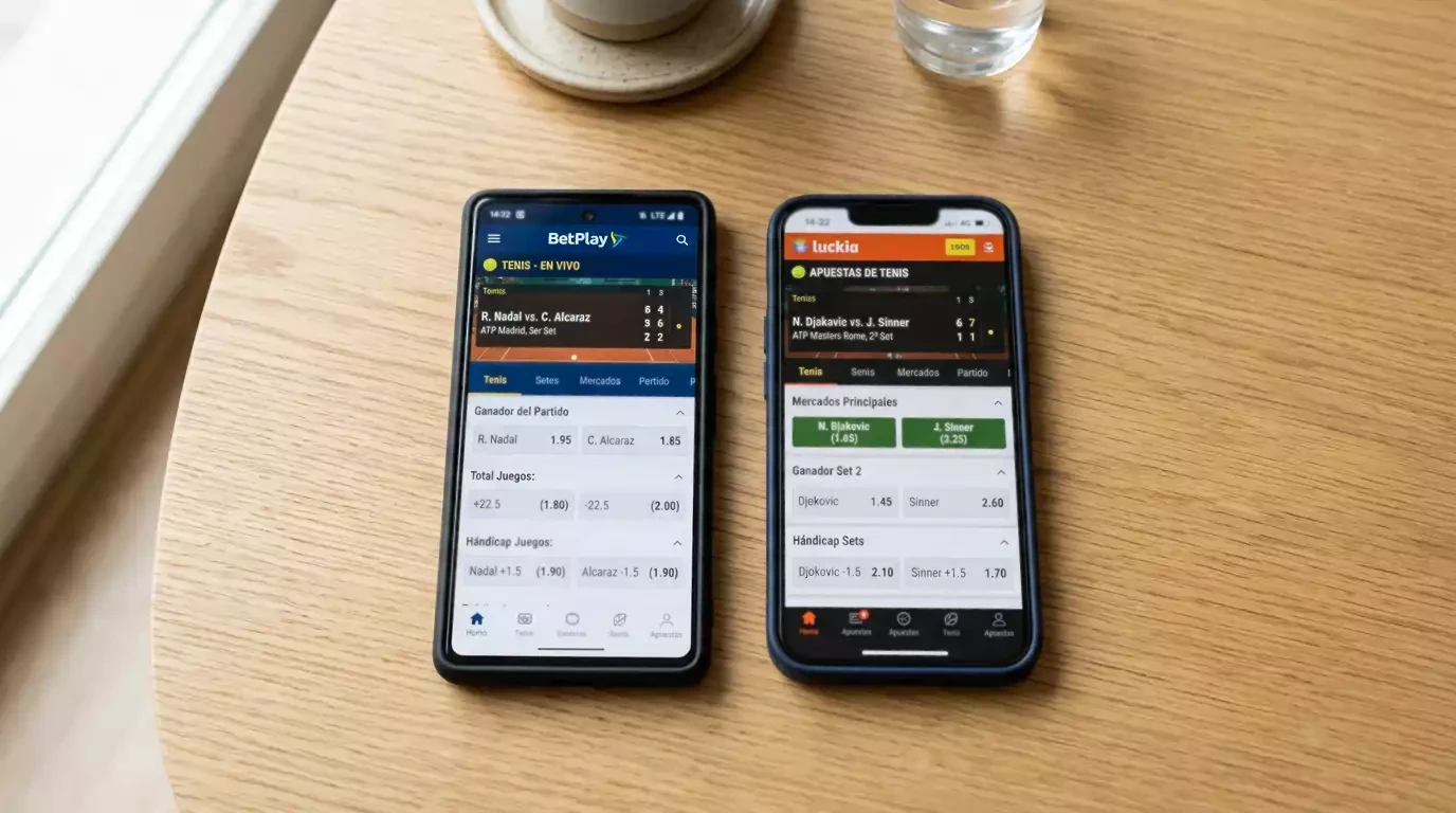 Comparar Cuotas de Tenis entre Casas de Apuestas | SetGold